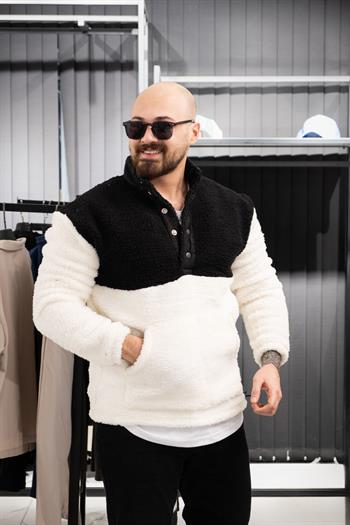 Çıtçıt Detaylı Peluş Sweatshirt (FR-U1)