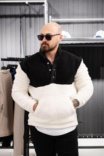 Çıtçıt Detaylı Peluş Sweatshirt (FR-U1)