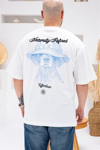 Dog Sırt Baskılı Rahat Kalıp T-Shirt(TSB70)
