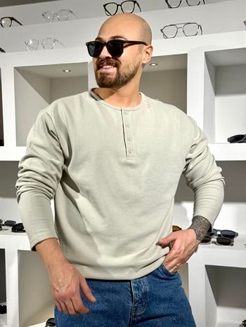 Düğme Detaylı Kampanyalı Sweatshirt (SVTG78)