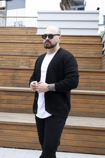 Düğme Detaylı Slim Fit Hırka (MEVS24)