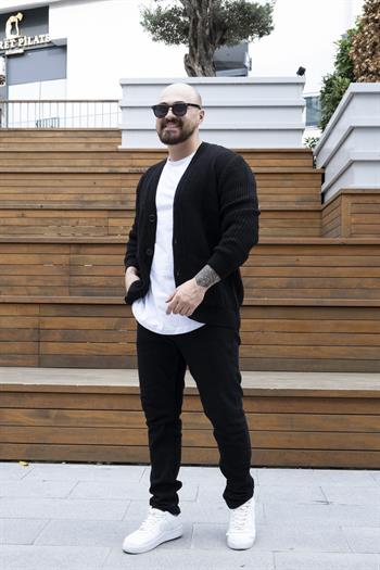 Düğme Detaylı Slim Fit Hırka (MEVS24)