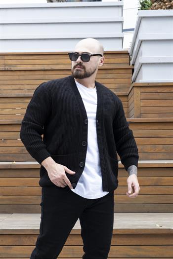 Düğme Detaylı Slim Fit Hırka (MEVS24)