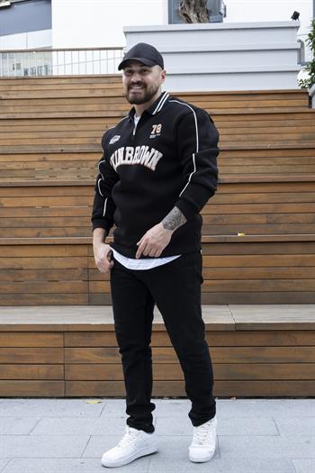 Düğmeli Rahat Kalıp Sweatshirt (SVTS26)