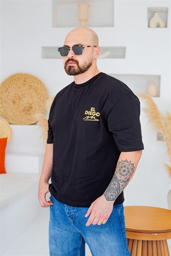 El Diego Maradona 10 Baskı Detaylı Box Fit T-Shirt(TSS93)