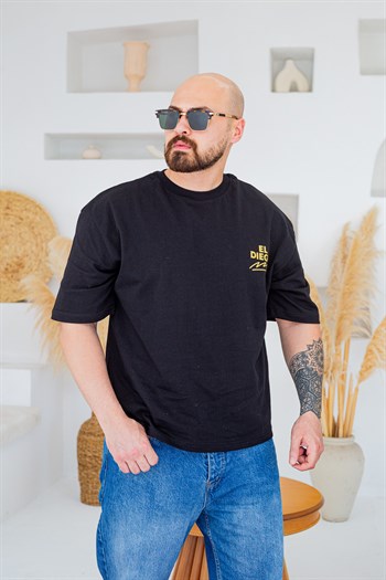 El Diego Maradona 10 Baskı Detaylı Box Fit T-Shirt(TSS93)