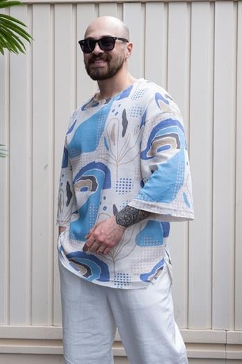 Fakir Kol Dijital Baskılı Oversize T-Shirt (TS19)