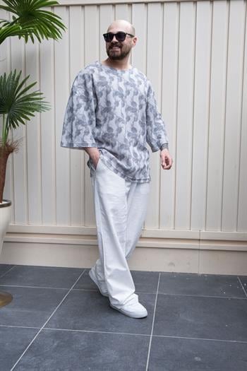 Fakir Kol Dijital Baskılı Oversize T-Shirt (TS17)