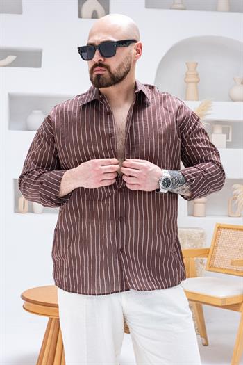 Fantastik Kumaş Çizgili Gömlek (GMKA100)