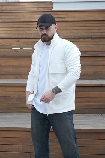 Fermuarlı Torba Cep Detaylı Ceket(MEVB26)