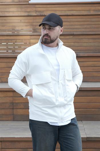 Fermuarlı Torba Cep Detaylı Ceket(MEVB26)