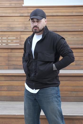 Fermuarlı Torba Cep Detaylı Ceket(MEVS26)