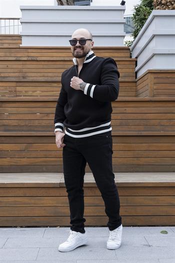 Fermuarlı Üç İplik Sweatshirt (SVTS27)