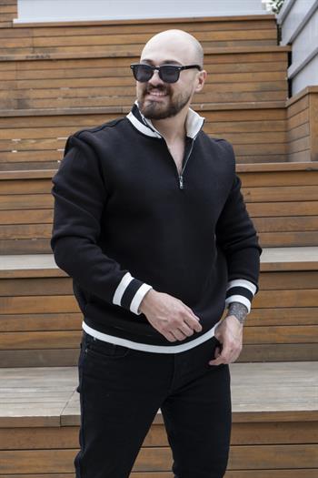 Fermuarlı Üç İplik Sweatshirt (SVTS27)
