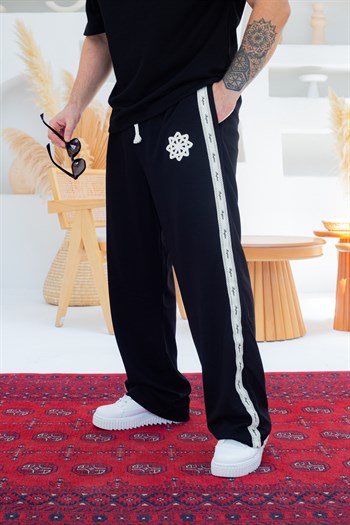 Geometrik Nakış ve Şerit Detaylı Oysho Oversize Takım (TKS54)
