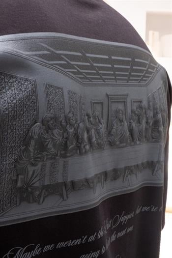 Göğüs Sırt Kabartma Baskılı Oversize T-shirt(TSS59)