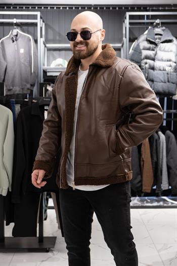 İçi Kürklü Deri Mont (MRCKK05)