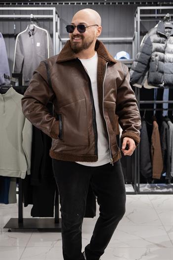 İçi Kürklü Deri Mont (MRCKK09)