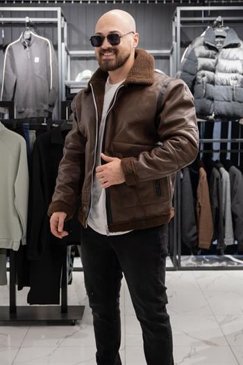 İçi Kürklü Deri Mont (MRCKK09)