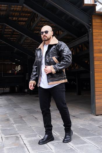 İçi Kürklü Deri Mont (MRCS10)