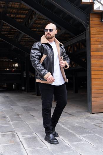 İçi Kürklü Deri Mont (MRCS10)