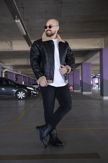 İçi Kürklü Deri Mont (MTSK04)