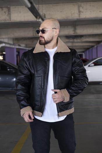 İçi Kürklü Deri Mont (MTSK04)