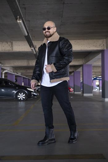 İçi Kürklü Deri Mont (MTSK04)