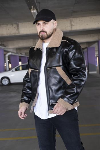 İçi Kürklü Deri Mont (MTSK05)