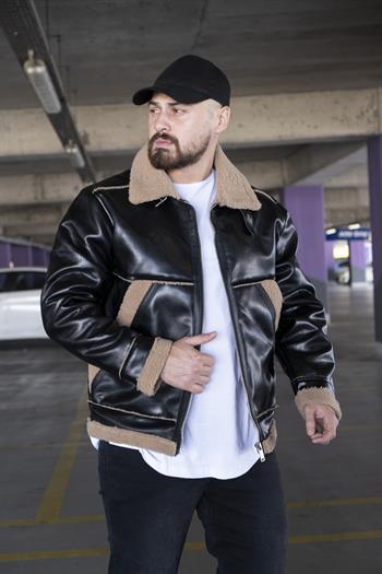 İçi Kürklü Deri Mont (MTSK05)