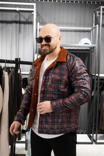 İçi Kürklü Ekoseli Mont (SRM-EKO)