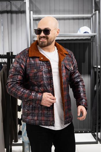 İçi Kürklü Ekoseli Mont (SRM-EKO)