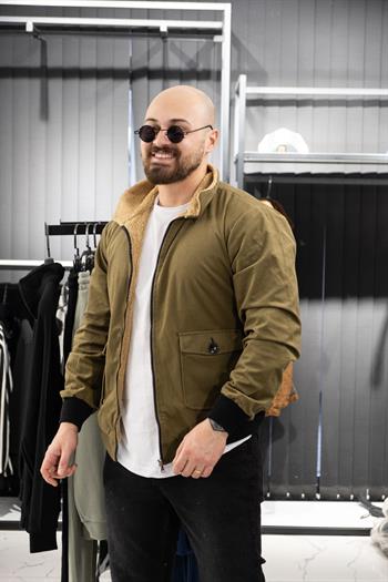 İçi Kürklü Kadife Mont (SRM-KD.HAKİ)