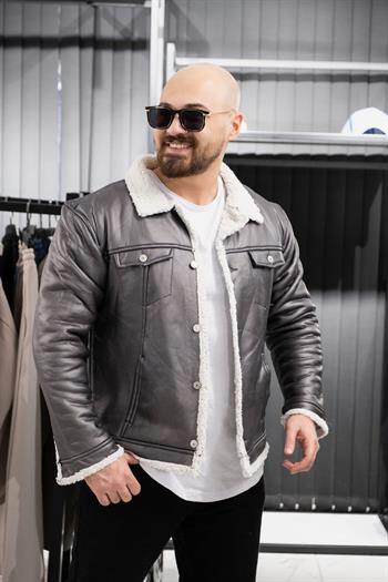 İçi Kürklü Mont (SRM-GRİ)