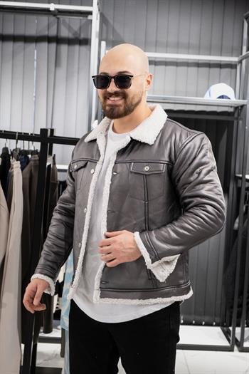 İçi Kürklü Mont (SRM-GRİ)