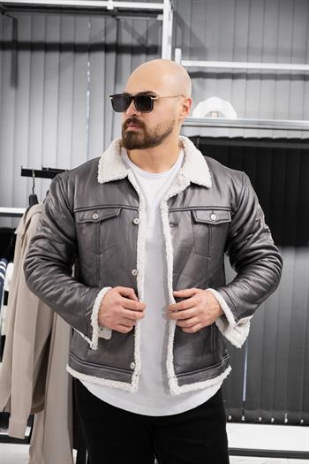 İçi Kürklü Mont (SRM-GRİ)