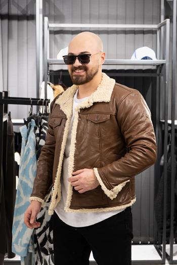 İçi Kürklü Mont (SRM-KAHVE-KR)