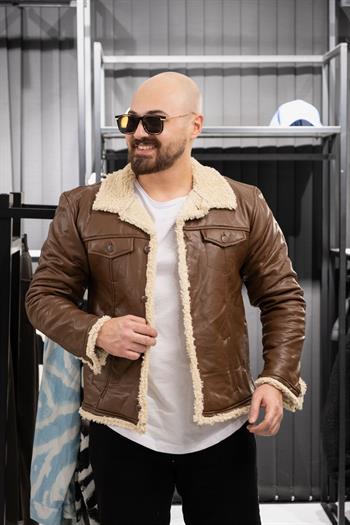 İçi Kürklü Mont (SRM-KAHVE-KR)