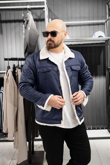 İçi Kürklü Mont (SRM-LACIVERT)