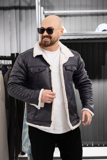 İçi Kürklü Mont (SRM-SİY.BEYAZ)