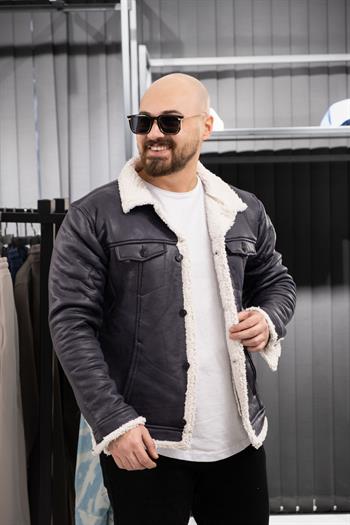 İçi Kürklü Mont (SRM-SİY.BEYAZ)