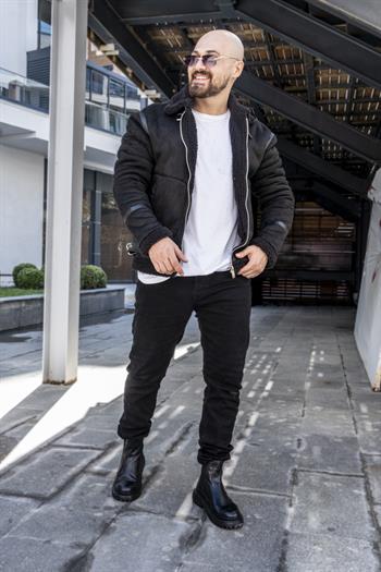 İçi Kürklü Nubuk Deri Mont (MTS07)