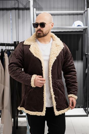 İçi Kürklü Nubuk Kaban (SRK-KAHVE)