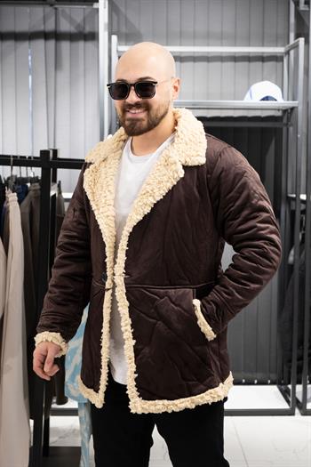 İçi Kürklü Nubuk Kaban (SRK-KAHVE)