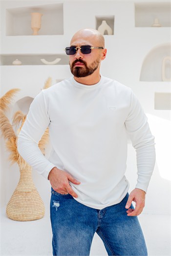 İçi Pamuklu Regular Fit Sweatshirt (SVTB58)