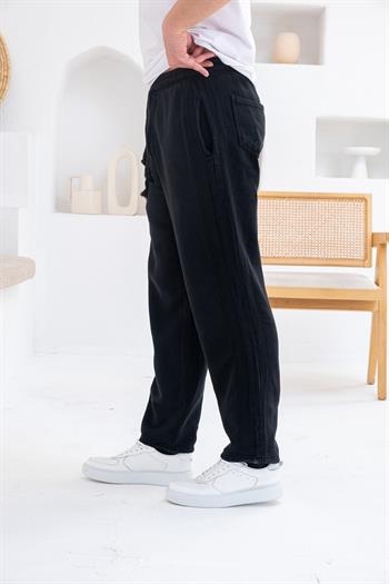 İnce Gabardin Şerit Detaylı Jogger Pantolon (JGS34)
