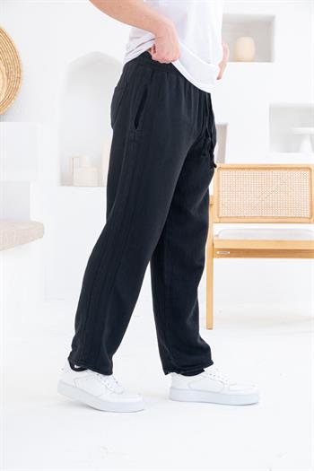 İnce Gabardin Şerit Detaylı Jogger Pantolon (JGS34)