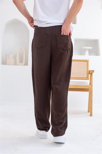 İnce Gabardin Şerit Detaylı Jogger Pantolon (JGKA34)