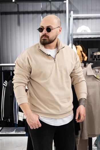 Jakarlı Şardonlu Rahat Kalıp Sweatshirt (K-SWTK7)