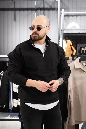 Jakarlı Şardonlu Rahat Kalıp Sweatshirt (K-SWTS7)